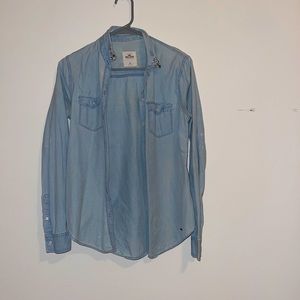 Hollister Jean button down shirt